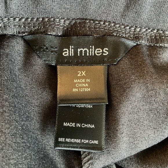 Ali Miles Black Pull On Ponte Stretch Pants Plus Size 2X NWT Office Business - Picture 5 of 7